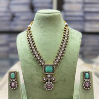 Tanish Art Jewellery Designer Kundan Stone Necklace Set