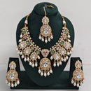 Tanish Art Jewellery Designer Kundan Beads And Pearl Necklace Set