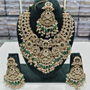 Tanish Art Jewellery Designer Kundan Beads And Pearl Necklace Set