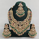 Tanish Art Jewellery Designer Kundan Beads And Pearl Necklace Set