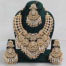 Tanish Art Jewellery Designer Kundan Beads And Pearl Necklace Set