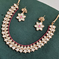 Tanish Art Jewellery Designer Polki Kundan Stone And Pearl Necklace Set 