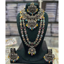 Tanish Art Jewellery Designer Pota Stone And Pearl Double Necklace Set