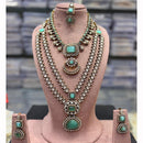 Tanish Art Jewellery Royal Look Kundan Stone Double Necklace Set