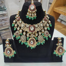 Tanish Art Jewellery Royal Kundan Stone Pearl And Beads Necklace Set