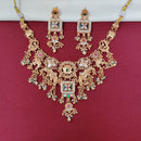 Tanish Art Jewellery Royal Pota Stone And Pearl Necklace Set