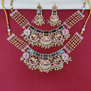 Tanish Art Jewellery Royal Pota Stone And Pearl Necklace Set