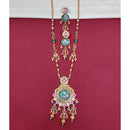 Tanish Art Jewellery Royal Pota Stone And Pearl Necklace Set