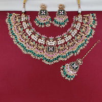 Tanish Art Jewellery Royal Pota Stone And Pearl Necklace Set