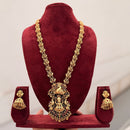 Tanish Art Jewellery South Indian Temple Pota Stone And Pearl Long Necklace Set