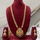 Tanish Art Jewellery South Indian Temple Pota Stone And Pearl Long Necklace Set