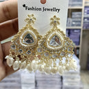 Tanish Art Jewellery Premium Kundan Stone Beads Festive Dangler Earrings