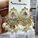 Tanish Art Jewellery Premium Kundan Stone Beads Festive Dangler Earrings