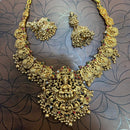 Tanish Art Jewellery South Indian Temple Pota Stone And Pearl Necklace Set