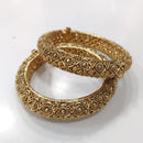 Tanish Art Jewellery Premium Matte Gold Openbale Bangles Set