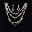 Tanish Art Jewellery Glamorous American Diamond Necklace Set