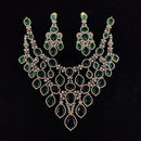 Tanish Art Jewellery Glamorous American Diamond Necklace Set