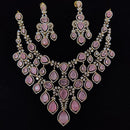 Tanish Art Jewellery Glamorous American Diamond Necklace Set