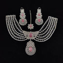 Tanish Art Jewellery Glamorous American Diamond Necklace Set