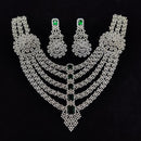 Tanish Art Jewellery Glamorous American Diamond Necklace Set