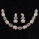 Tanish Art Jewellery Royal Austrian Stone And Pearl Necklace Set 