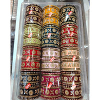 Tanish Art Jewellery Grand Austrian Stone Multi Color Traditional Bangles Set