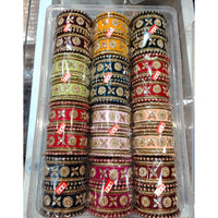 Tanish Art Jewellery Grand Austrian Stone Multi Color Traditional Bangles Set