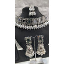 Tanish Art Jewellery Glamorous Mirror Choker Beads Necklace Set