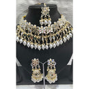 Tanish Art Jewellery Glamorous Mirror Choker Beads Necklace Set