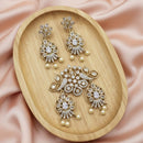 Tanish Art Jewellery American Diamond Stone Beads Pendant Set