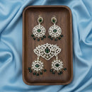 Tanish Art Jewellery American Diamond Stone Beads Pendant Set