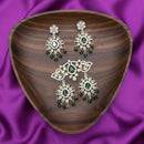 Tanish Art Jewellery American Diamond Stone Beads Pendant Set