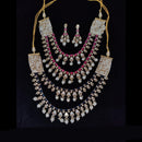 Tanish Art Jewellery Traditional Polki Kundan And Austrian Stone Double Necklace Set