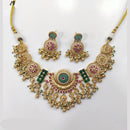 Tanish Art Jewellery Royal Pota Stone And Pearl Necklace Set