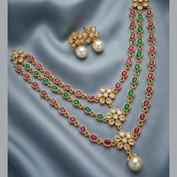 Tanish Art Jewellery Premium Pota Stone And Beads Ethnic Necklace Set