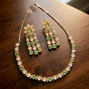 Tanish Art Jewellery Premium Pota Stone Ethnic Necklace Set