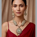 Tanish Art Jewellery Graceful Polki Kundan And Pearl Designer Necklace Set