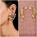 Tanish Art Jewellery Royal Kundan Stone Earcuff Dangler Earrings