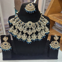 Tanish Art Jewellery Elegant Pota Stone Pearl And Beads Necklace Set