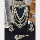 Tanish Art Jewellery Grand Polki Kundan Pearl And Beads Double Necklace Set