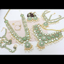 Tanish Art Polki Kundan Meenakari Pearl & Beads Bridal Jewellery Set