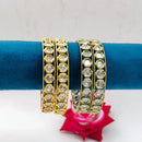 Tanish Art Jewellery Exquisite Polki Kundan Stone Bangles Set  
