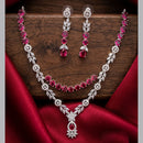 Tanish Art Jewellery Royal American Daimond Stone Necklace Set