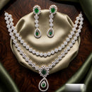 Tanish Art Jewellery Royal American Daimond Stone Necklace Set