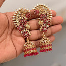 Tanish Art Jewellery Traditional Pota Stone And Pearl Earcuff Jhumki Earrings