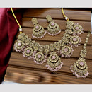 Tanish Art Jewellery Crystal Stone And Pearl Designer Necklace Set for Women