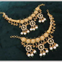 Tanish Art Jewellery Pota Stone Pearl & Beads Kan Chain for Women