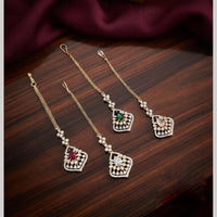 Tanish Art Jewellery Luxury American Diamond Ethnic Maangtikka