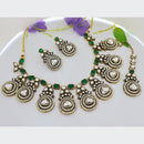 Tanish Art Jewellery Statement Pota Stone Neckalce Set