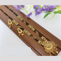 Tanish Art Jewellery Elegant Pota Stone And Beads Mangalsutra Set